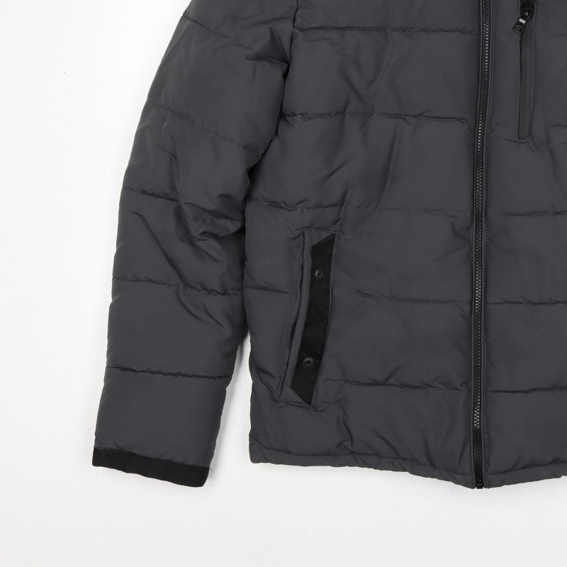 Marks and Spencer Men Black S Puffer Jacket Quilted Insulated