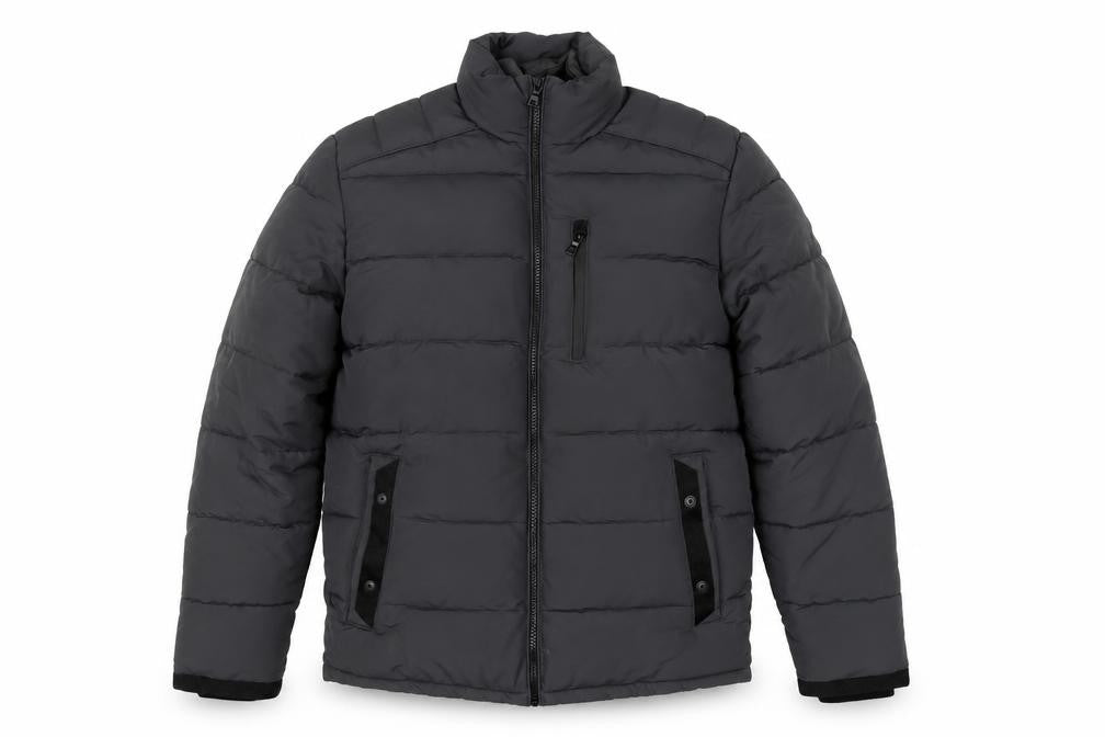 Marks and Spencer Men Black S Puffer Jacket Quilted Insulated