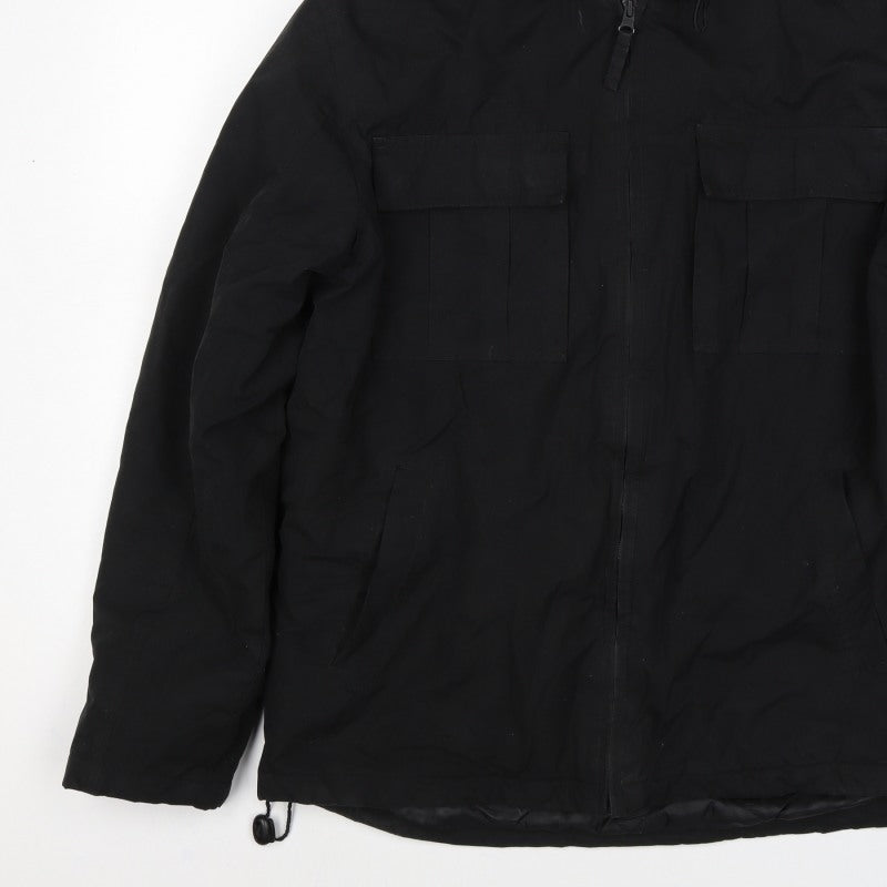 Cherokee Men’s Black M Hooded Full Zip Lined Jacket