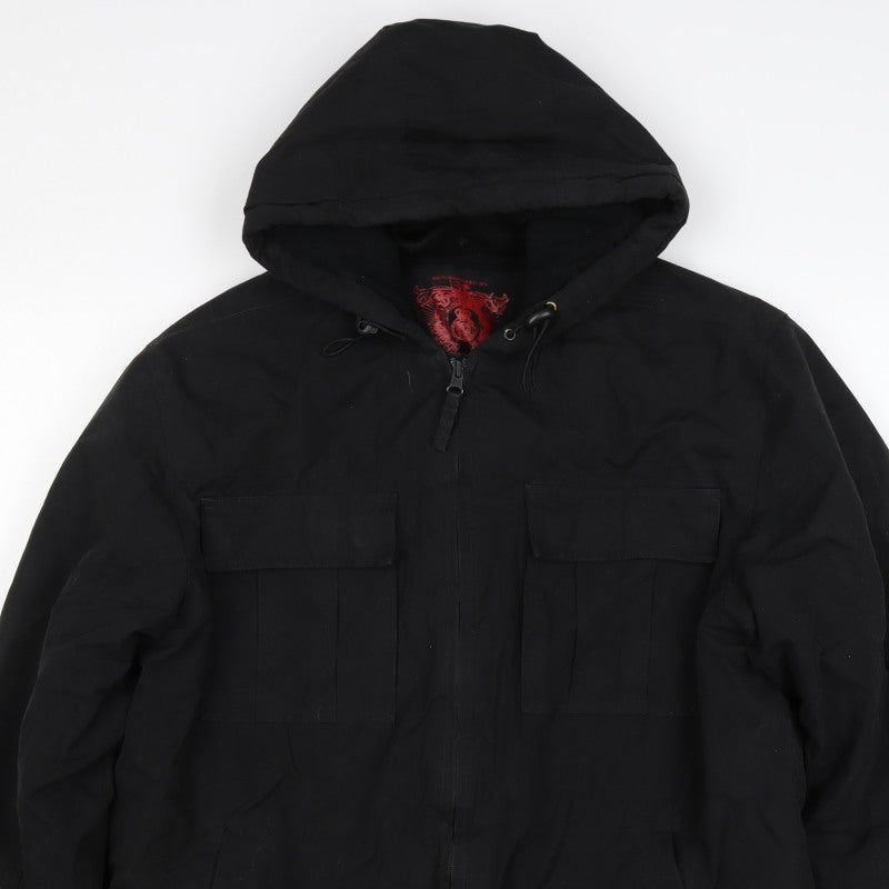 Cherokee Men’s Black M Hooded Full Zip Lined Jacket