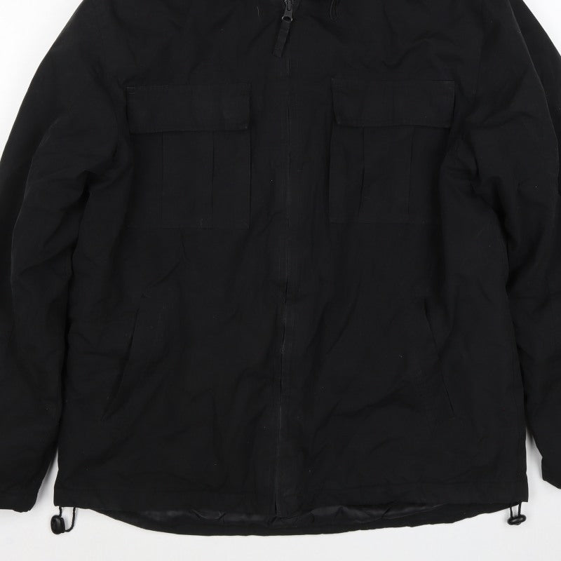 Cherokee Men’s Black M Hooded Full Zip Lined Jacket