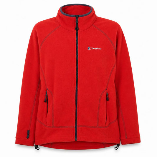 Berghaus Women Red S Full Zip Fleece Jacket Outdoor Pockets
