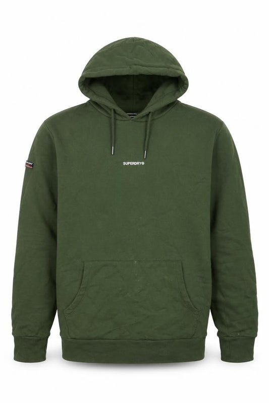 Superdry Men’s Green M Pullover Hooded Logo Sweatshirt Hoodie
