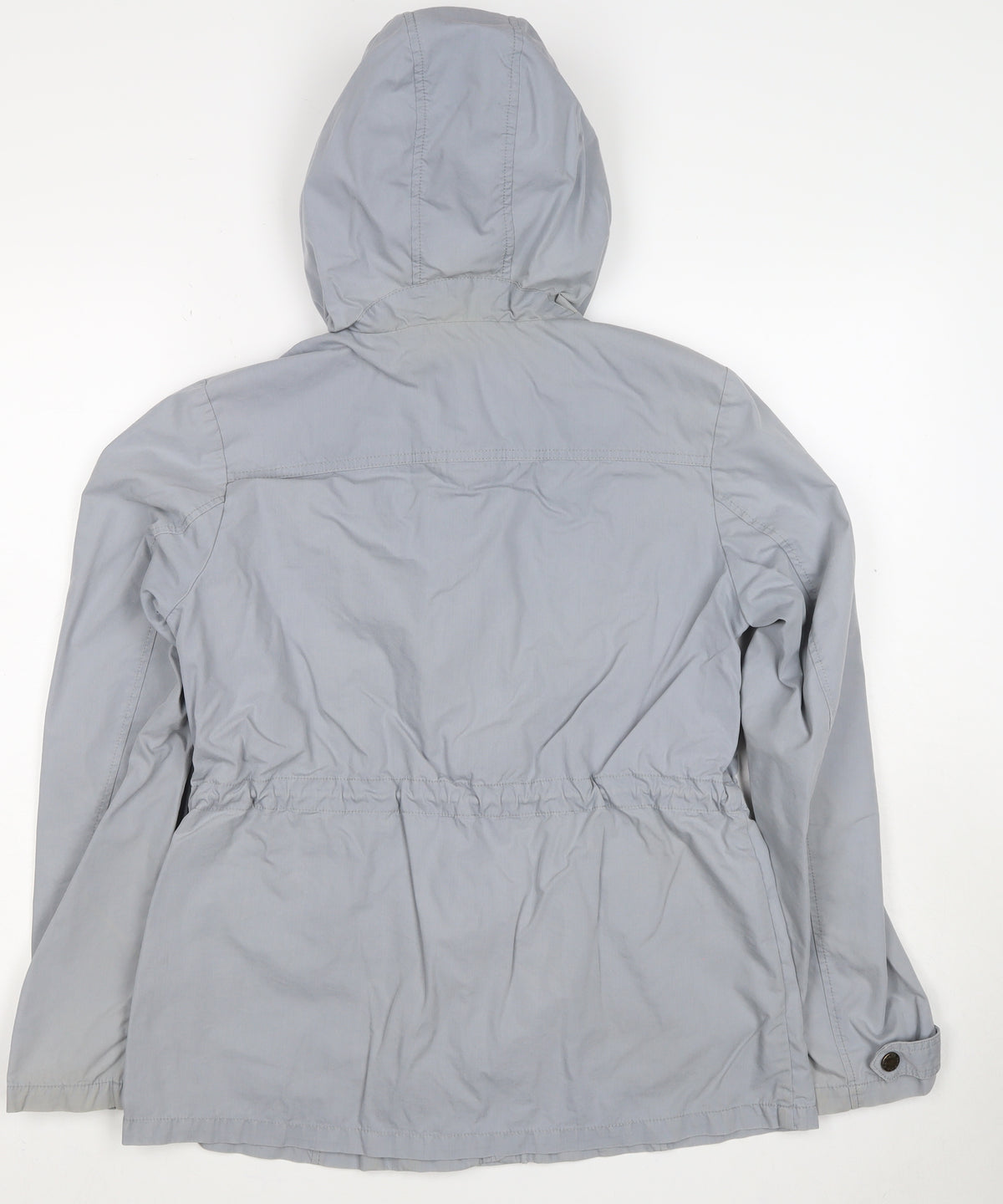 FatFace Women Grey Size 12 Hooded Toggle Parka Jacket