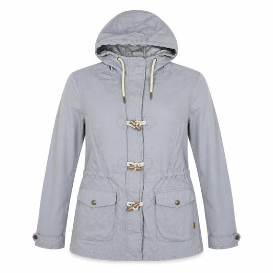 FatFace Women Grey Size 12 Hooded Toggle Parka Jacket