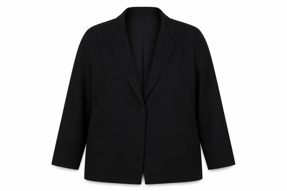 ASOS Design Women’s Black UK 14 Long Single-Breasted Blazer