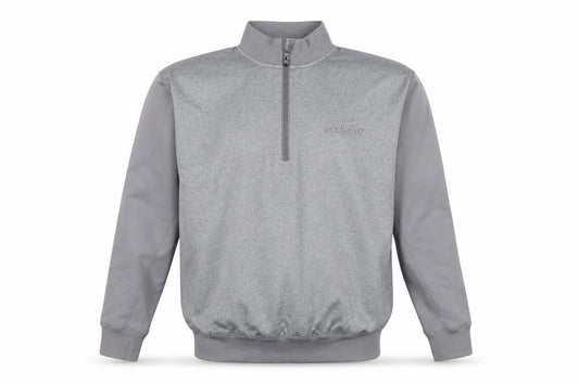 Stuburt Men’s Grey XL 1/4 Zip Golf Sweatshirt Mock Neck