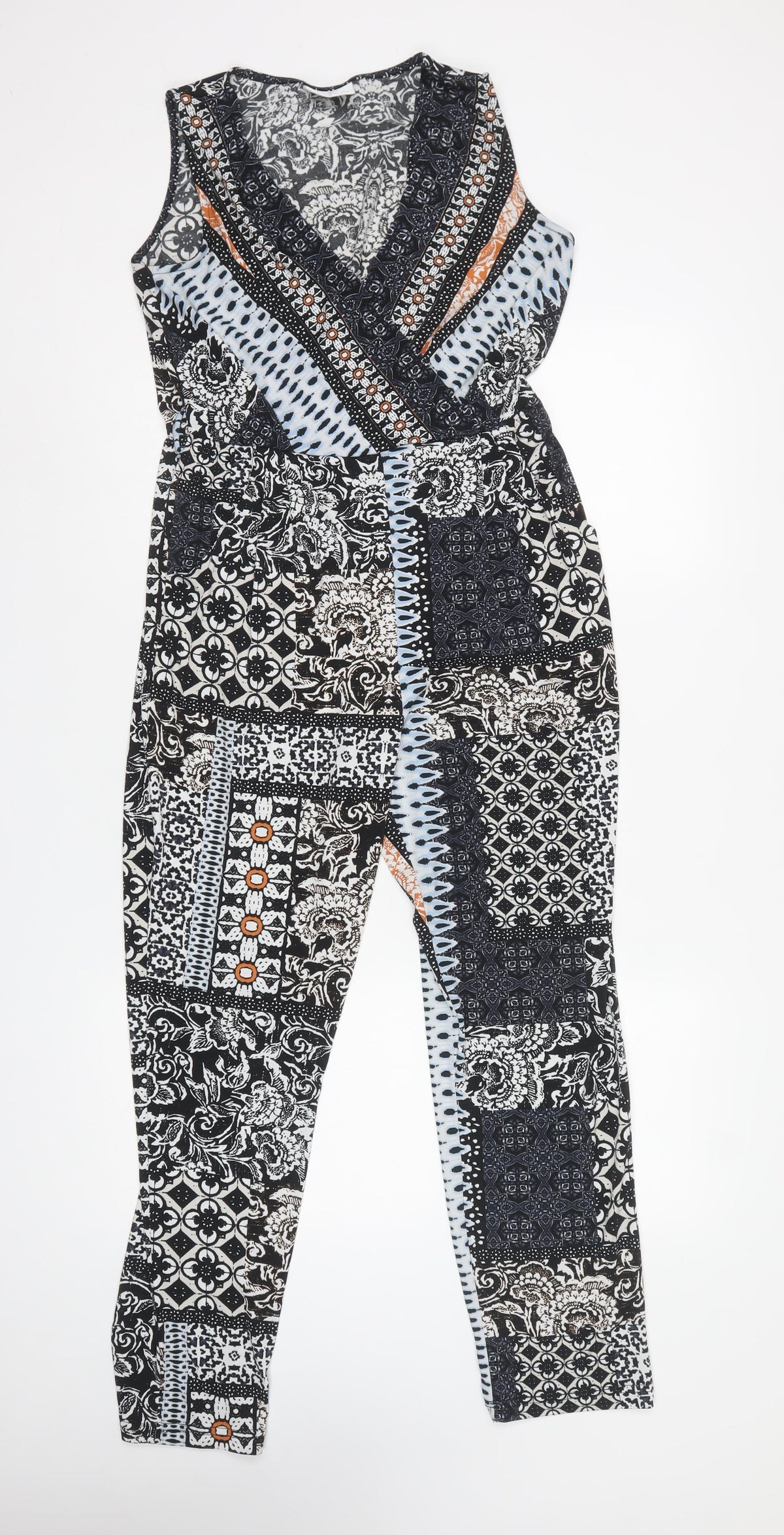 Wallis Petite Women’s Multicoloured UK 8 Patchwork Skinny Jumpsuit