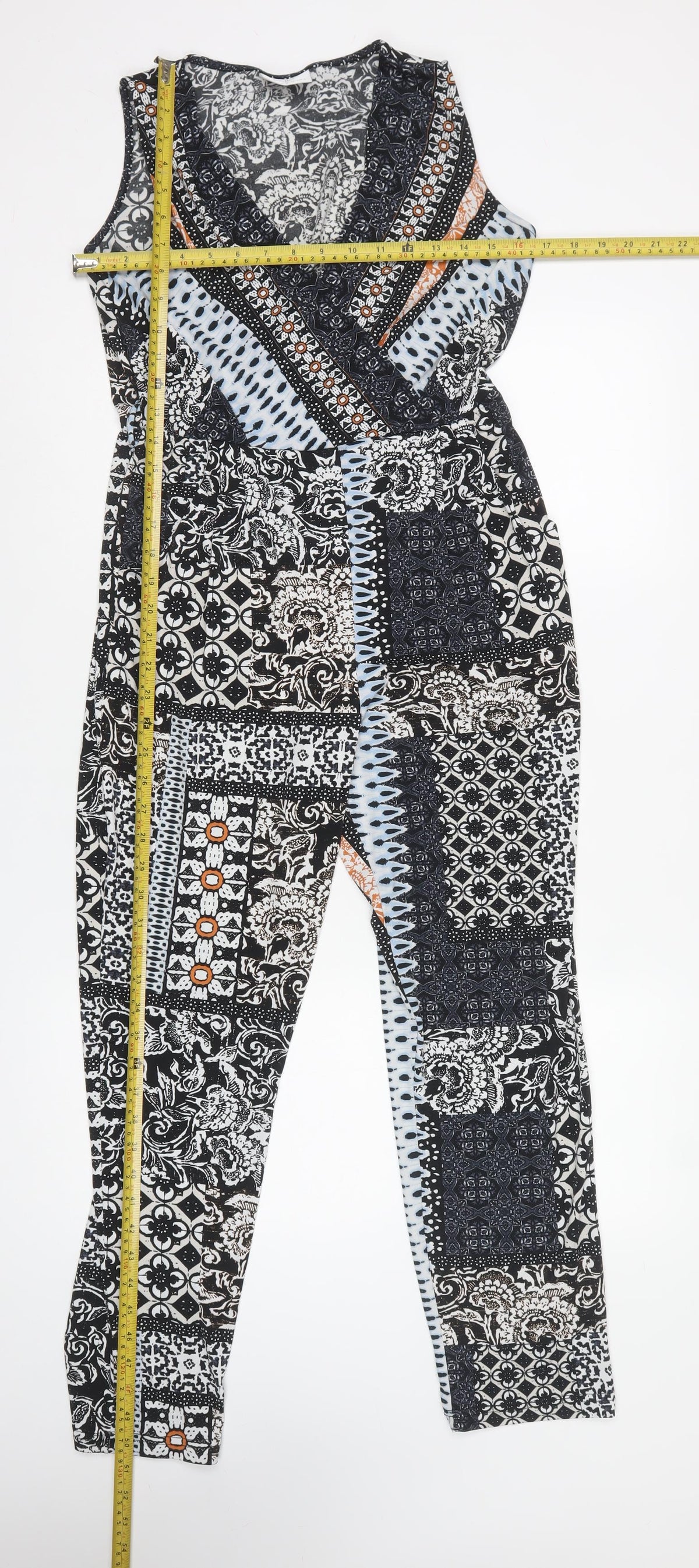 Wallis Petite Women’s Multicoloured UK 8 Patchwork Skinny Jumpsuit