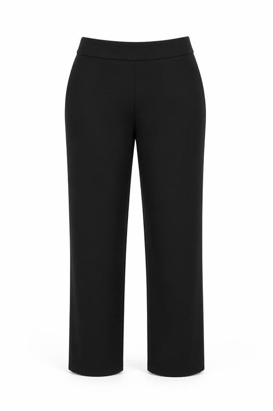 Marks and Spencer Women’s Black UK 8 Pull-On Straight Dress Trousers