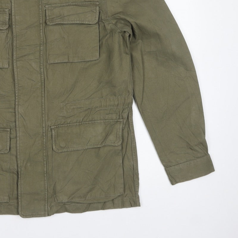 Marks and Spencer Men’s Green M Military Canvas Field Jacket