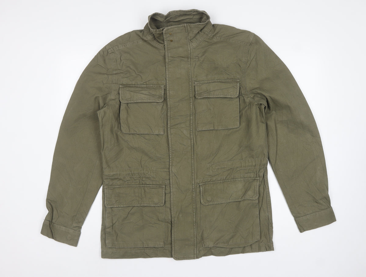 Marks and Spencer Men’s Green M Military Canvas Field Jacket
