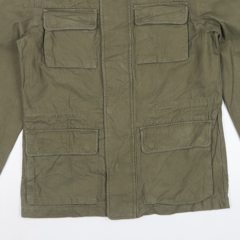 Marks and Spencer Men’s Green M Military Canvas Field Jacket