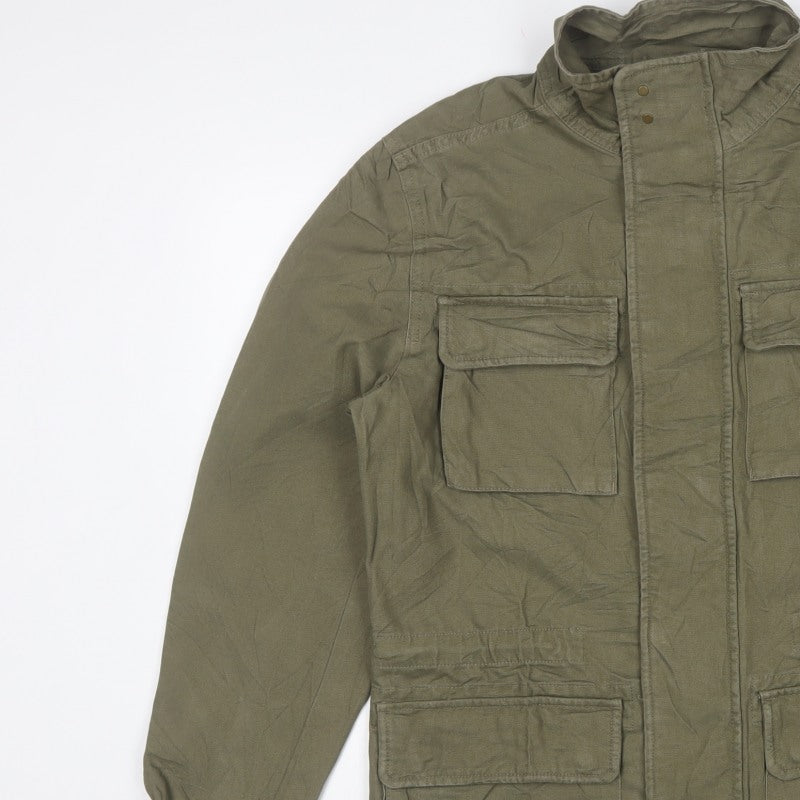 Marks and Spencer Men’s Green M Military Canvas Field Jacket