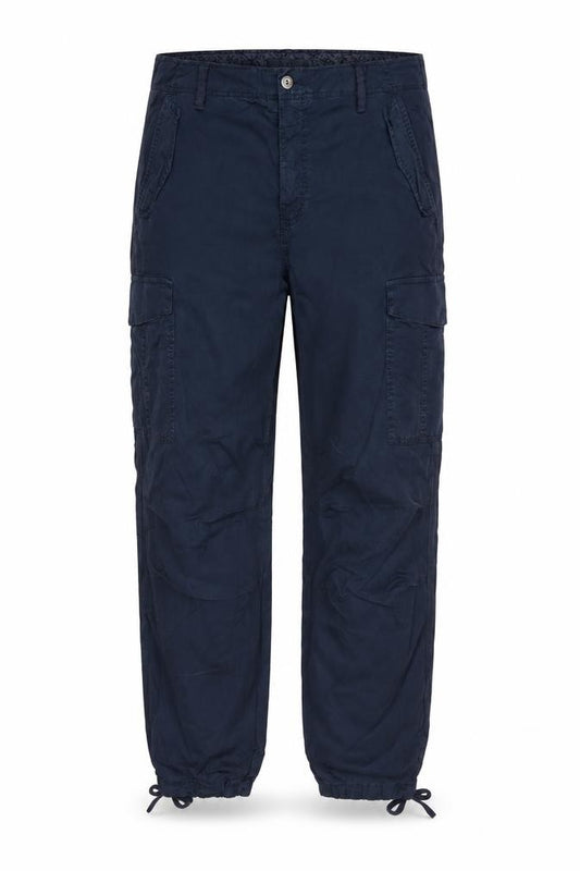 Marks and Spencer Women Blue UK 18 Long Cargo Trousers Lyocell
