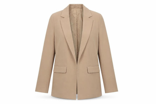 New Look Women’s Beige UK 10 Single-Breasted Tailored Blazer