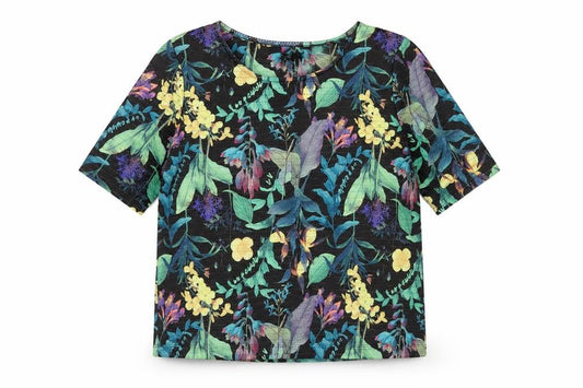 Next Women Multicoloured Floral Dolman Sleeve Blouse UK 12