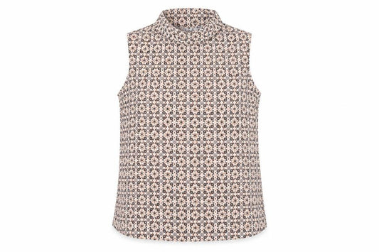 Ted Baker Women Multicoloured Floral Sleeveless Cowl Neck Blouse UK 14