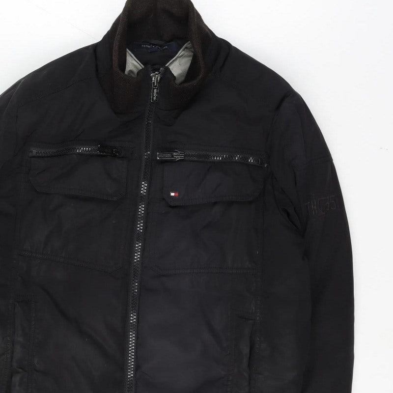 Tommy Hilfiger Men’s Black M Bomber Jacket Padded Full Zip