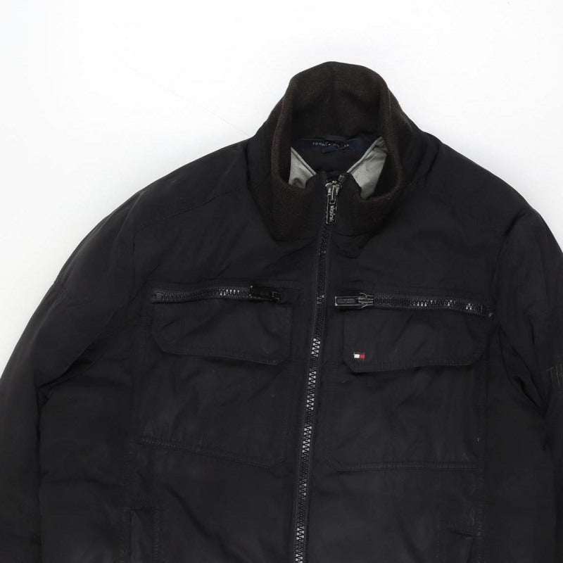 Tommy Hilfiger Men’s Black M Bomber Jacket Padded Full Zip