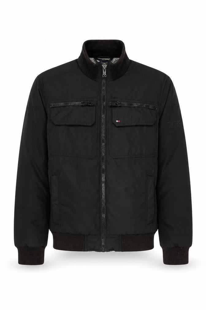 Tommy Hilfiger Men’s Black M Bomber Jacket Padded Full Zip