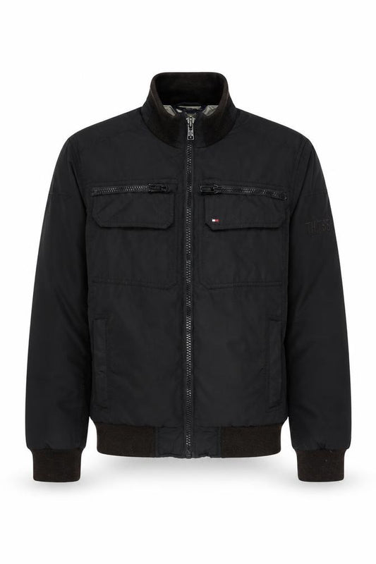 Tommy Hilfiger Men’s Black M Bomber Jacket Padded Full Zip