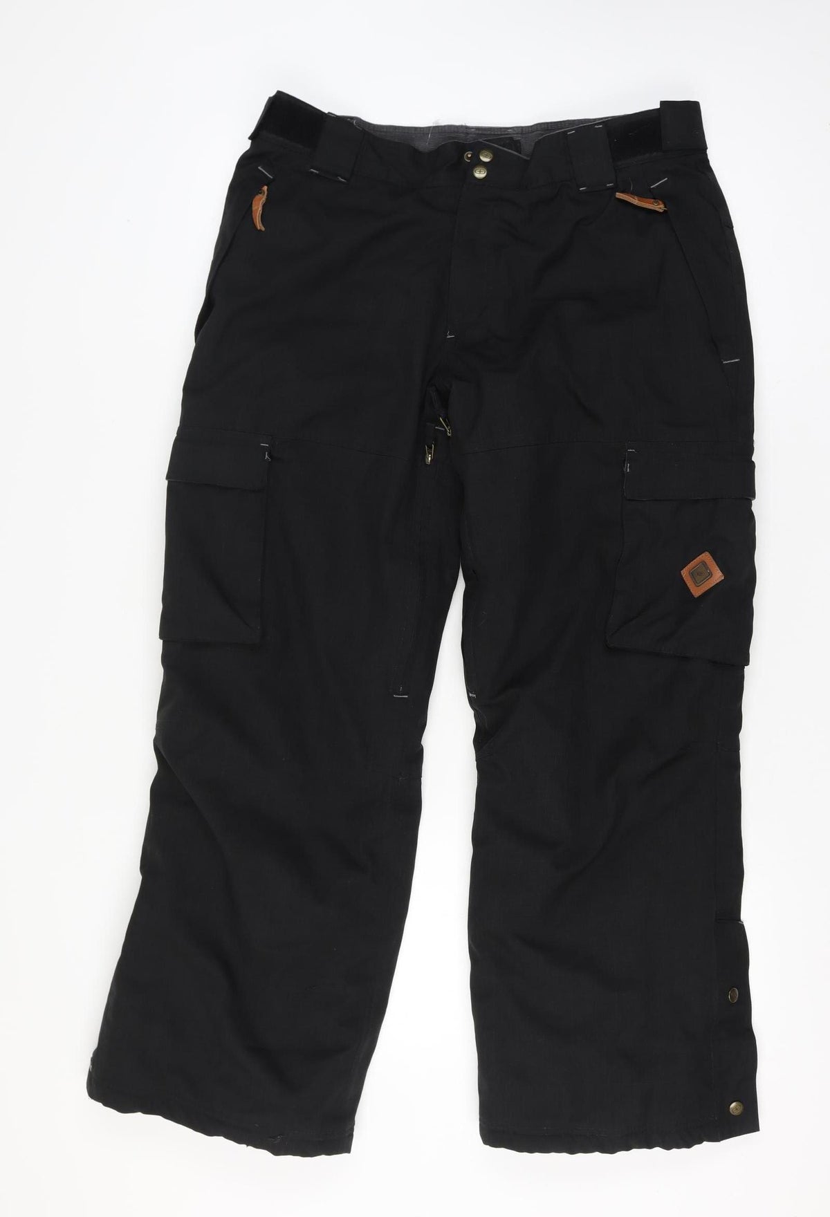 No Fear Men’s Black Large Snow Pants Ski Cargo Trousers