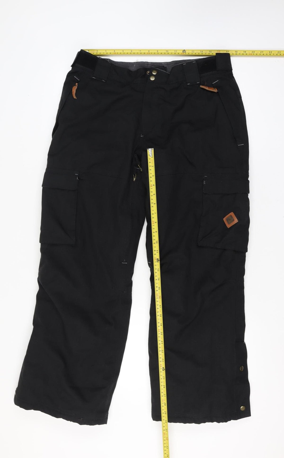 No Fear Men’s Black Large Snow Pants Ski Cargo Trousers