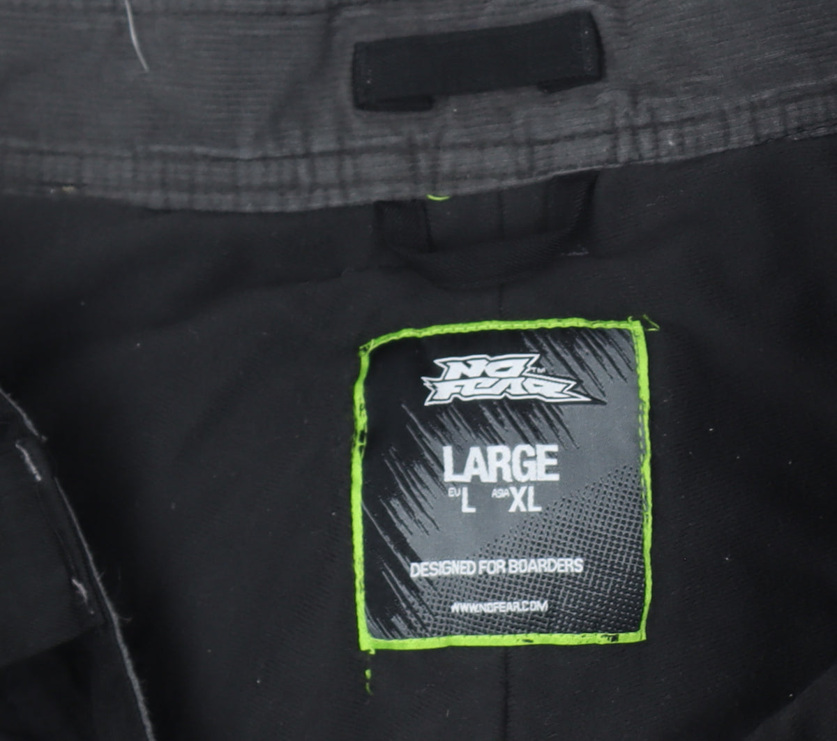 No Fear Men’s Black Large Snow Pants Ski Cargo Trousers