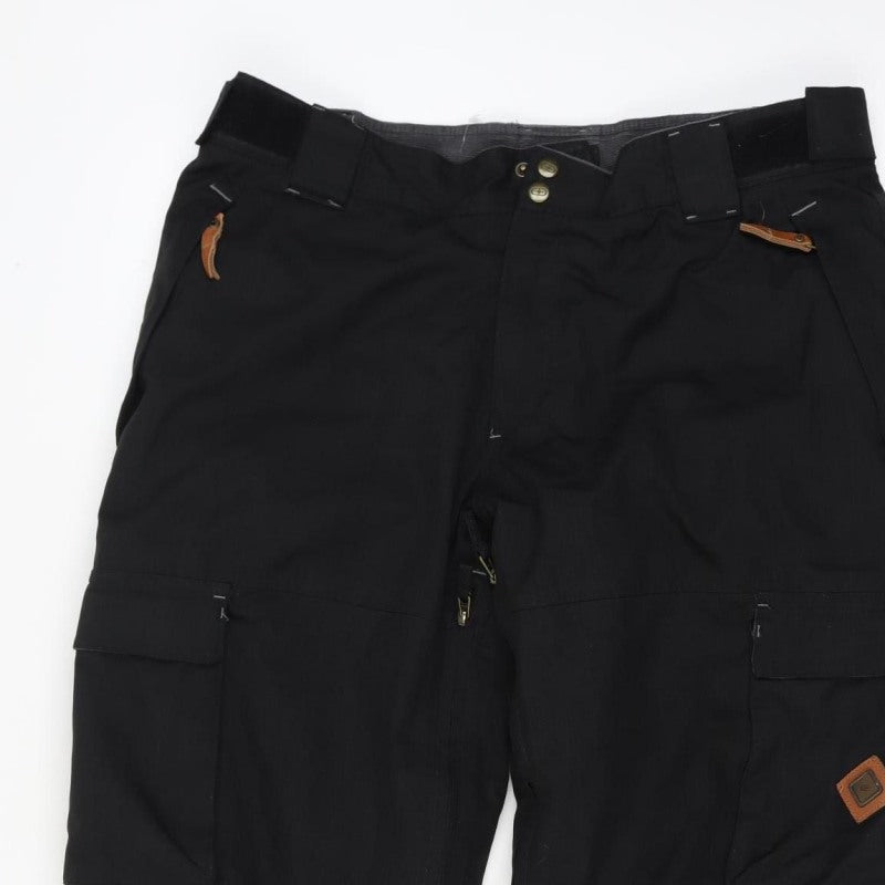 No Fear Men’s Black Large Snow Pants Ski Cargo Trousers