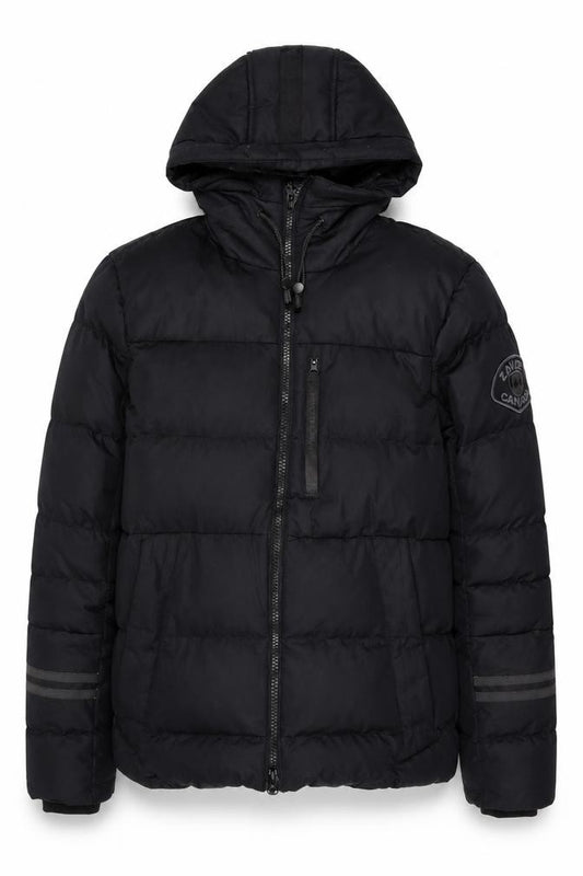 Zavettti Canada Men's Black S Hooded Insulated Puffer Jacket