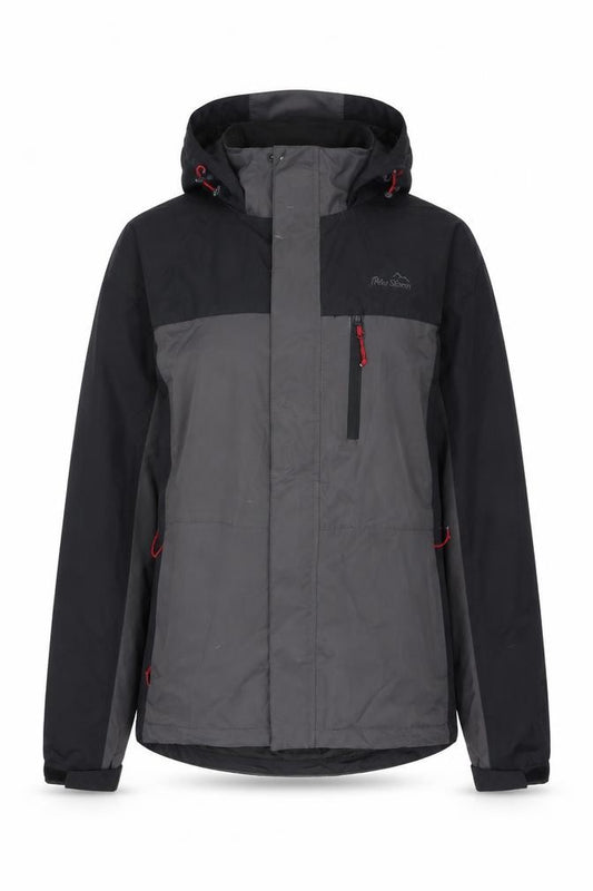Peter Storm Women’s Black Grey M Hooded Outdoor Jacket Full Zip
