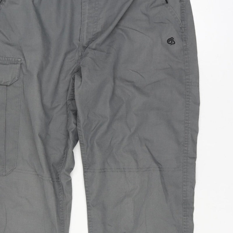 Craghoppers Men Grey 30in S Walking Trousers Cargo Pockets