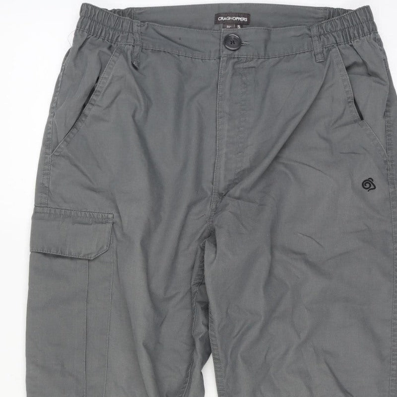 Craghoppers Men Grey 30in S Walking Trousers Cargo Pockets