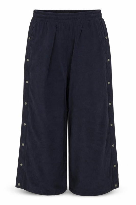 Next Women’s Navy Blue Size 16 Wide Leg Snap Side Trousers