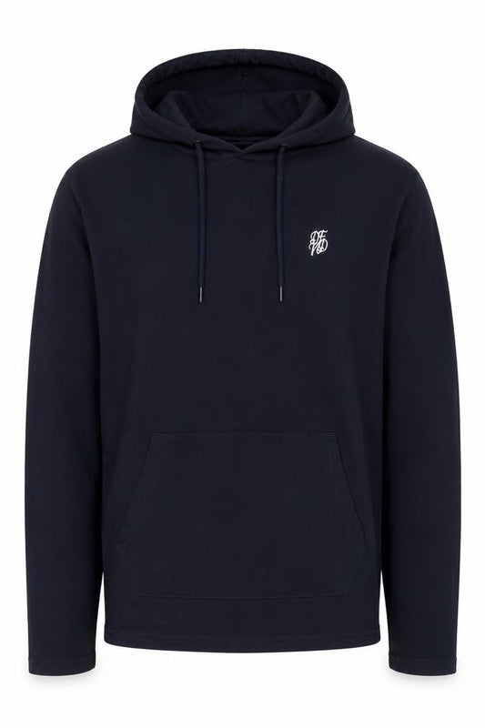 Defend Men’s Blue M Pullover Hoodie Logo Cotton Kangaroo Pocket