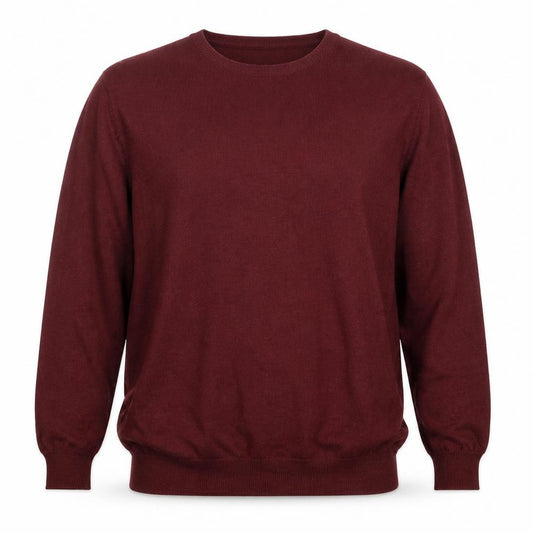 Pop-Air Basics Men Red 2XL Crew Neck Knit Pullover Jumper