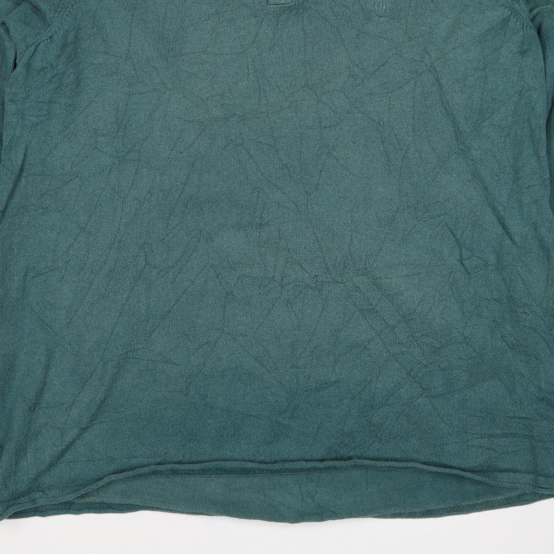 Fat Face Men’s Green XL Cotton Wool Collared Henley Jumper