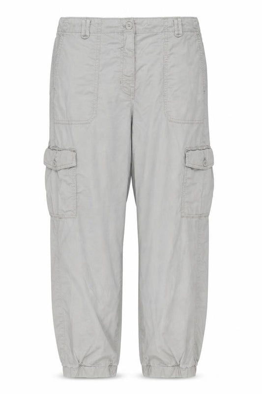 M&S Women Grey UK 16 Cargo Jogger Trousers Cotton Stretch