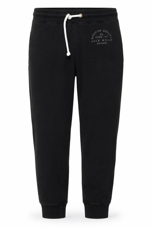 Jack Wills Women’s Black UK 8 Jogger Sweatpants Drawstring Fleece
