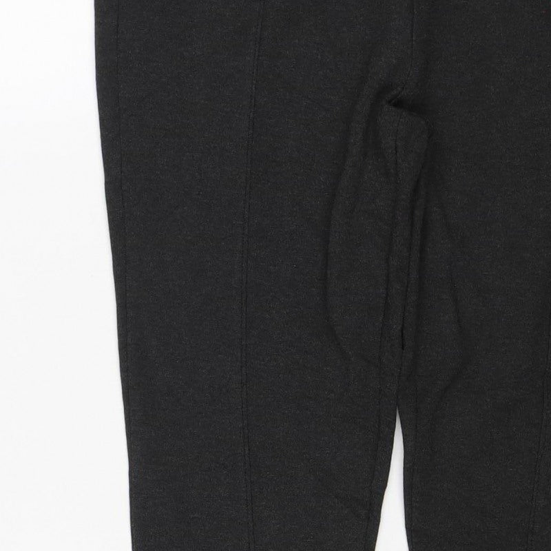 Marks & Spencer Women Black UK 12 Regular Stretch Leggings