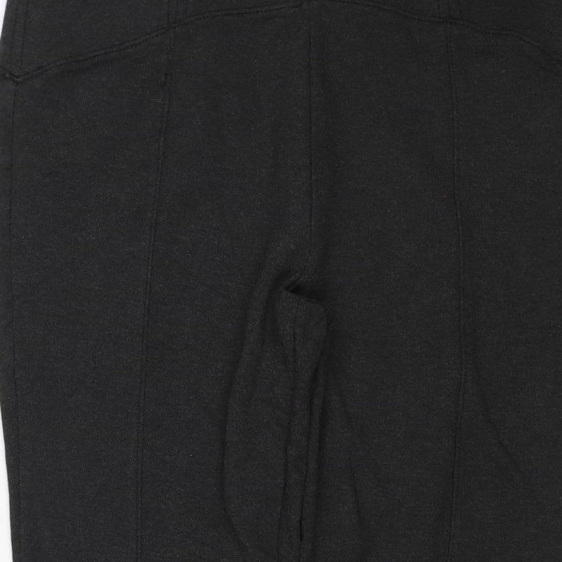 Marks & Spencer Women Black UK 12 Regular Stretch Leggings