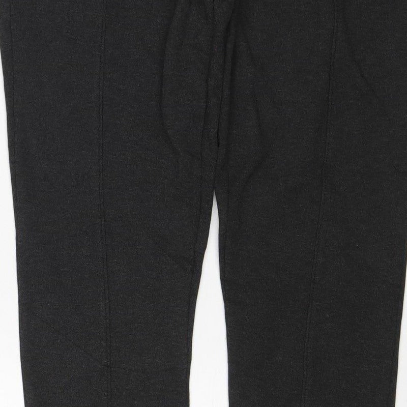 Marks & Spencer Women Black UK 12 Regular Stretch Leggings
