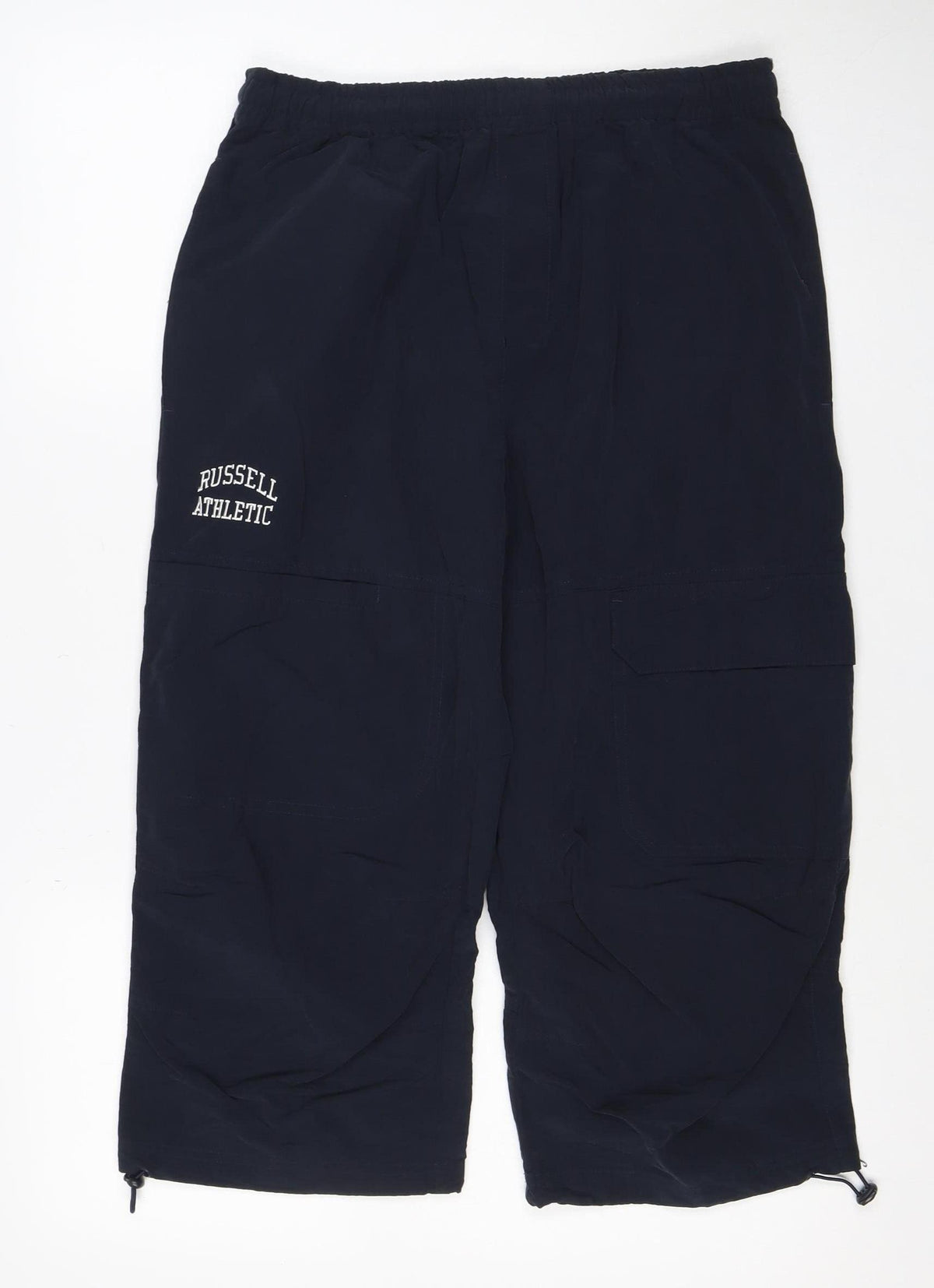 Russell Athletic Men's Navy M Track Pants Cargo Elastic Waist
