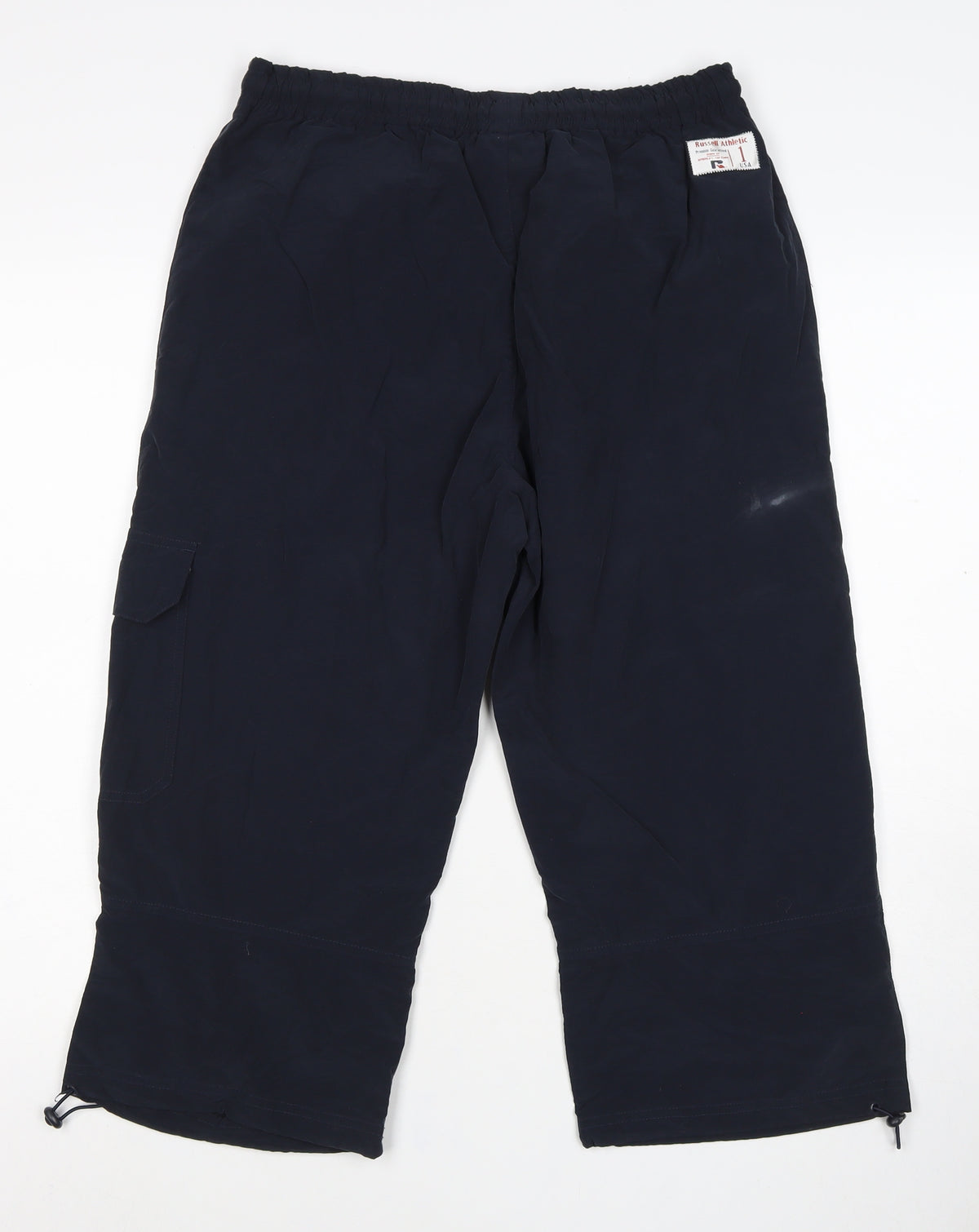Russell Athletic Men's Navy M Track Pants Cargo Elastic Waist