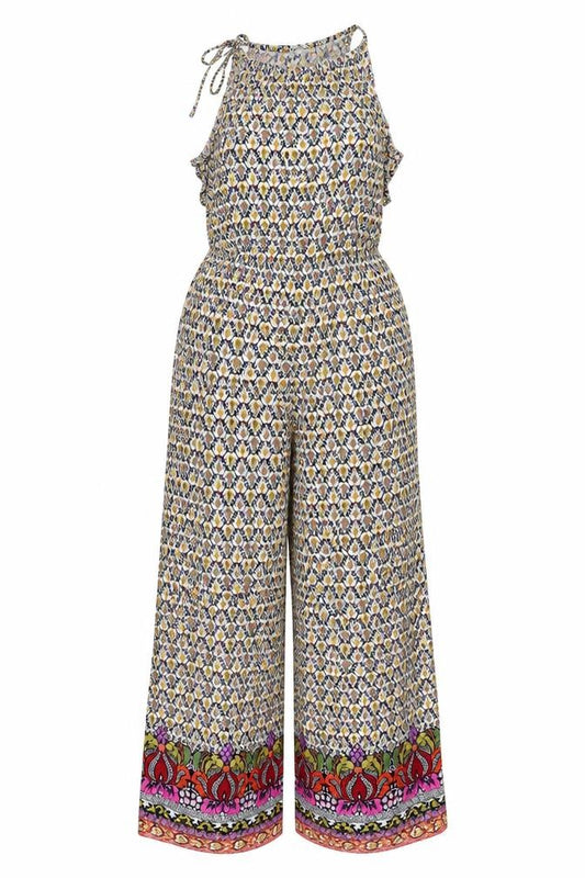 Next Women’s Multicoloured Floral Wide Leg Jumpsuit UK 10