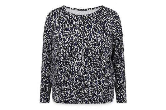 Jaeger Women Multicoloured M Animal Print Jersey Tunic Long Sleeve Top