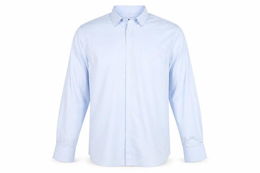 Marks and Spencer Men’s Blue 17 Regular Fit Long Sleeve Dress Shirt
