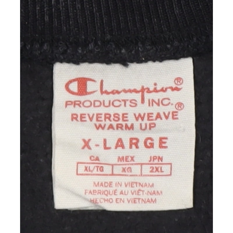 Champion Men’s Black XL Reverse Weave Crew Neck Pullover Sweatshirt