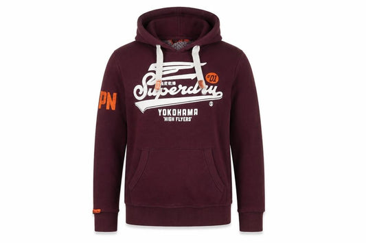 Superdry Men’s Purple XS Pullover Graphic Print Hoodie